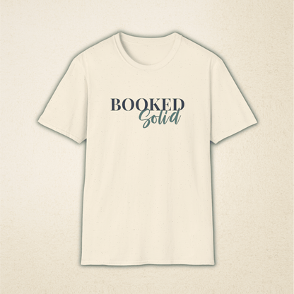 Booked Solid - Vintage Book Lover Tee