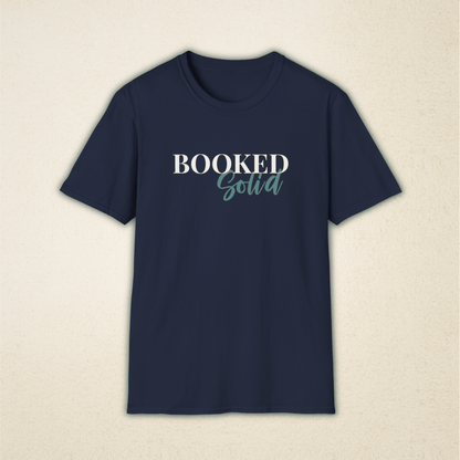 Booked Solid - Vintage Book Lover Tee