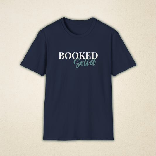 Booked Solid - Vintage Book Lover Tee