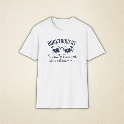 Booktrovert - Socially Distant Book Lover's Tee