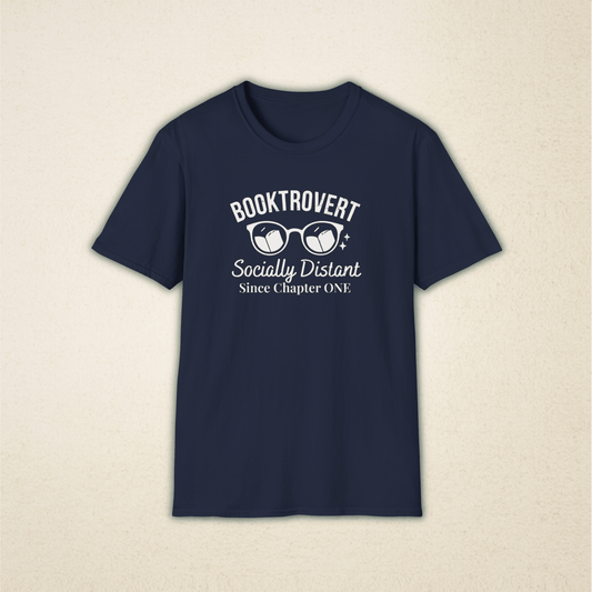 Booktrovert - Socially Distant Book Lover's Tee