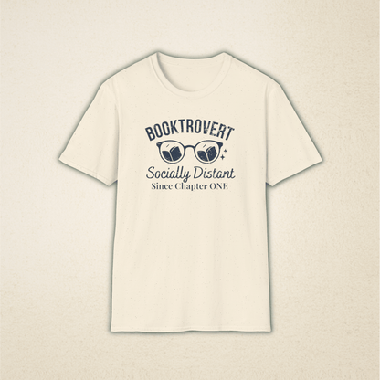 Booktrovert - Socially Distant Book Lover's Tee