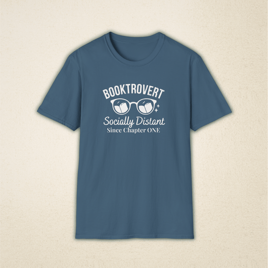 Booktrovert - Socially Distant Book Lover's Tee