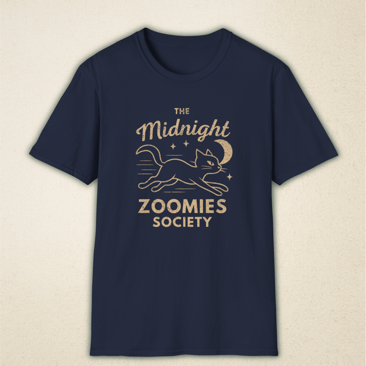 Midnight Zoomies Society - Vintage Cat Tee