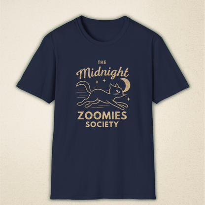 Midnight Zoomies Society - Vintage Cat Tee