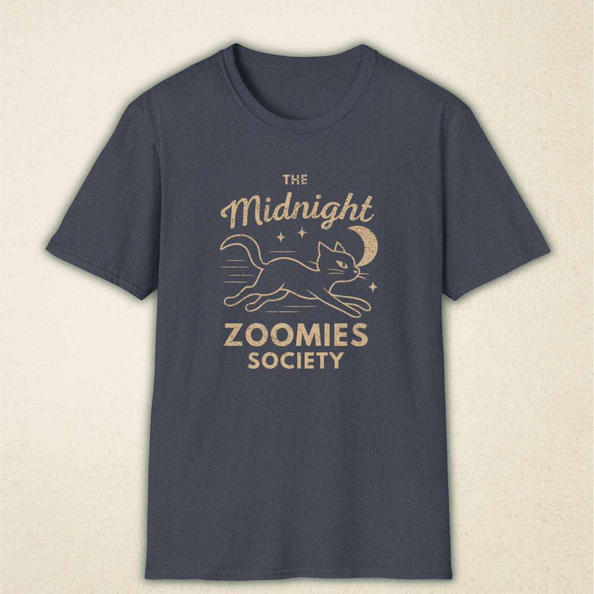 Midnight Zoomies Society - Vintage Cat Tee