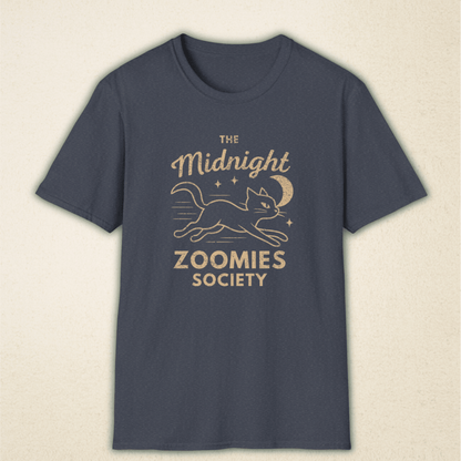 Midnight Zoomies Society - Vintage Cat Tee