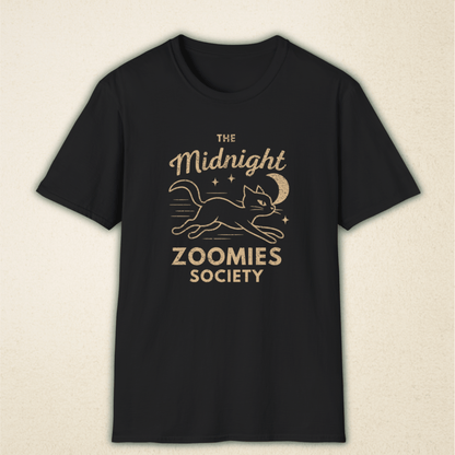 Midnight Zoomies Society - Vintage Cat Tee